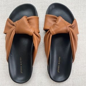 Jenni Kayne Leather Knot Sandal (size 39)